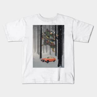 Dreaming in The Red Car Kids T-Shirt